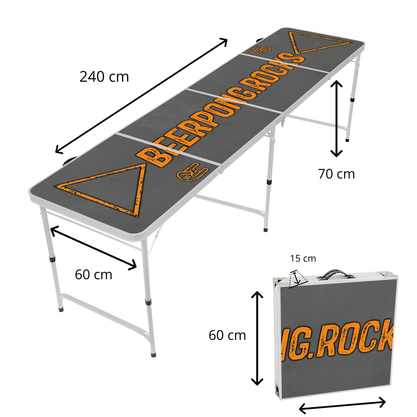 Beer-Pong Rocks Tisch